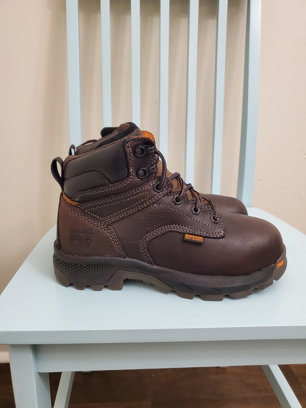 Timberland PRO womens Brown Work Boots - Safety Toe, Slip-Resistant